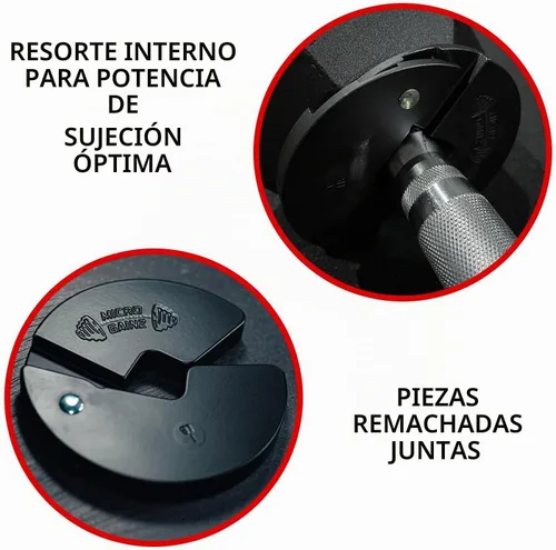 Vista 5 de Micro Gainz - Mancuernas fraccionarias de 1 libra, 2 o 4 piezas, diseñadas para entrenamiento con mancuernas y micro carga, fabricadas en Estados