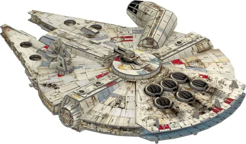 Vista 5 de 4D Cityscape Kits de modelo de papel 3D de Star Wars (Millennium Falcon)