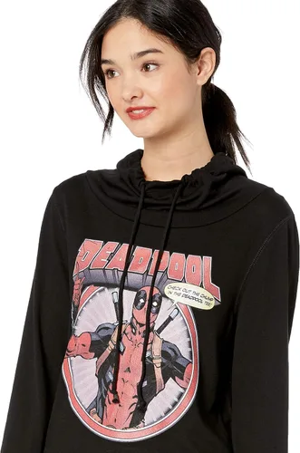 Vista 2 de Marvel Women's Official Deadpool Chump Junior's Long Sleeved Cowl