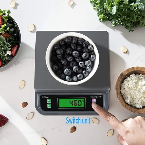 Vista 5 de Báscula digital grande de cocina, 66 libras, 66.1 lbs/0.04 oz, báscula para panaderos con pantalla LCD, con escalas de conteo de tara y preparación