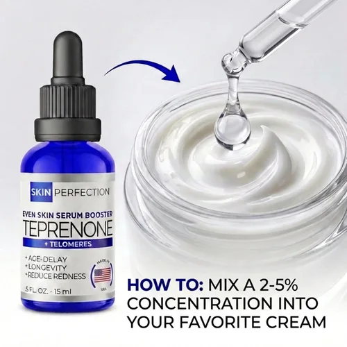 Vista 3 de Skin Perfection Avanzado Teprenone DIY Anti-Aging Peptide Boost: Reducir el enrojecimiento Las arrugas Mejoran la hidratación Mejorar el tono