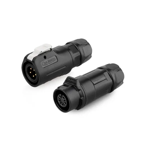 Vista 19 de CNLINKO LP-12 Conector de 2 pines IP68 Enchufe eléctrico circular impermeable para equipos al aire libre Maquinaria industrial solar DC 12V M12 2-8