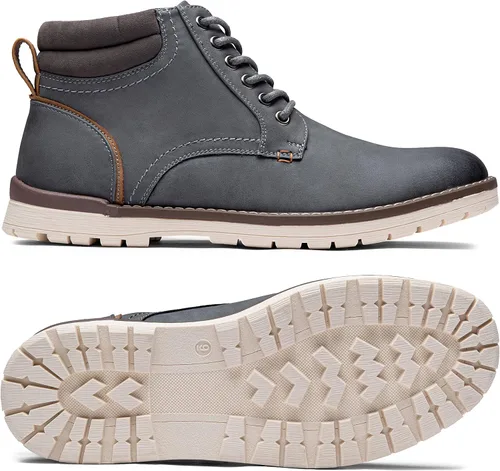 Vista 2 de Vostey - Botas de senderismo para hombre, de estilo casual, resistentes al agua, tipo chukka