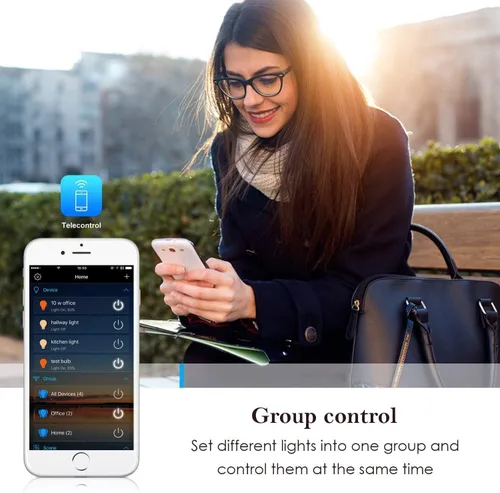 Vista 7 de iNextStation - Controlador LED Inteligente RGB WiFi con Salida de 4 Pines Compatible con Alexa/Google Home Assistant/IFTTT para Android/iOS