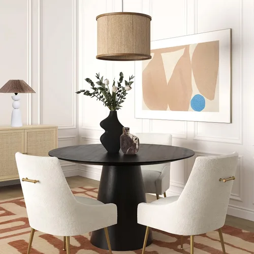 Vista 2 de Tov Furniture Beatrix Cream Boucle - Silla auxiliar