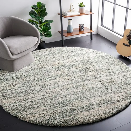 Vista 30 de SAFAVIEH Hudson Shag Collection - Alfombra decorativa de 2 x 3 pies, color marfil y azul marino, no desprende pelusa y de fácil cuidado, 2 pulgadas