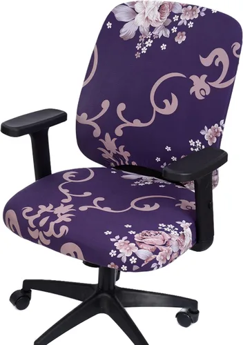 Vista 20 de Melaluxe Funda para silla de oficina de computadora, funda universal protectora y elástica para silla giratoria elástica