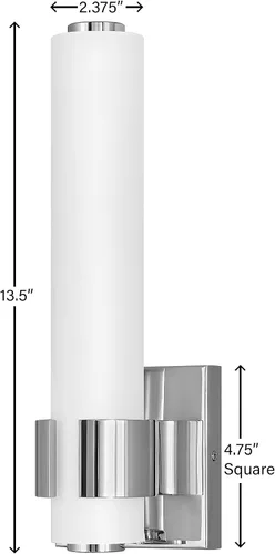 Vista 3 de Hinkley Aiden Collection - Lámpara LED integrada de 13.5 pulgadas, 20 W, cromada
