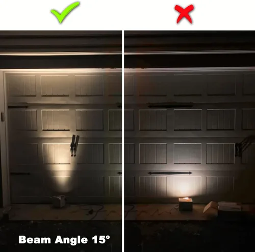 Vista 2 de ALIDE Bombillas LED MR16 de 15 grados, ángulo de haz estrecho de 15°, GU5.3 20 W 35 W equivalente a halógeno, 5 W, 450 lúmenes, 2700 K, blanco