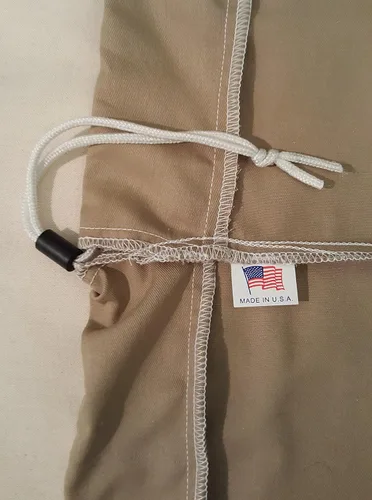 Vista 3 de Bolsa de lavandería de lona resistente de 30 x 40 pulgadas, fabricada en los Estados Unidos