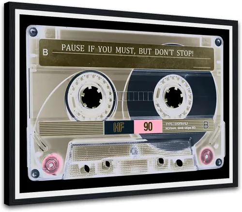 Vista 79 de Novatique Arte de Pared de Cinta de Casete Decoración de Sala de Música Póster Impreso Life Has No Rewind Casete Lienzo Arte de Pared Pósters