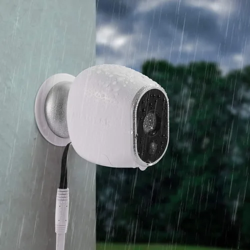 Vista 3 de Adaptador de corriente compatible con Arlo (reemplazo CR123A), con cable de 25 pies/24.6 ft resistente a la intemperie para exteriores alimenta