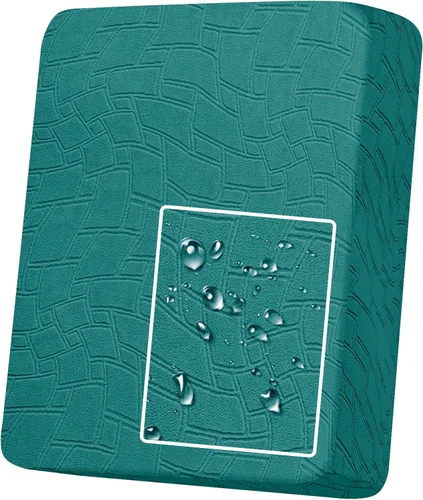 Vista 21 de MAXIJIN Fundas de cojín impermeables para sofá, funda de cojín individual de asiento de silla, fundas elásticas para sofá modular con parte inferior