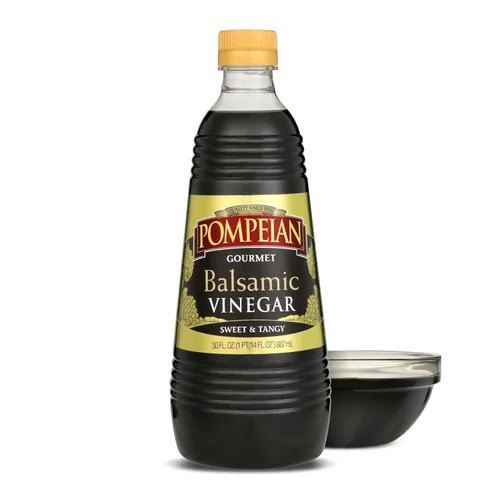 Vista 11 de Vinagre balsámico gourmet de Pompeian, naturalmente sin gluten, 16 onzas líquidas (473 ml) Vinagre para cocinar: sabor dulce y picante