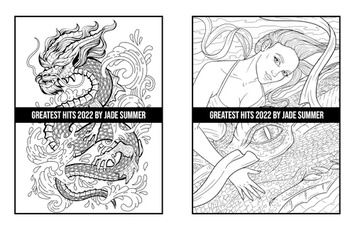 Vista 39 de Greatest Hits An Adult Coloring Book with the 100 Best Pages from the Jade Summer Collection