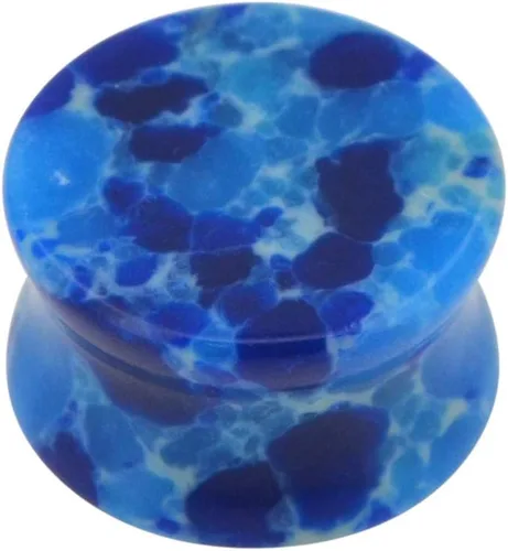 Vista 5 de Tapones para los oídos de piedra, doble llamarada, dilatadores de estiramiento de sillín expansor 2G-0.984 in E553