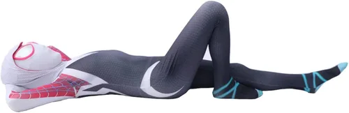 Vista 4 de Disfraz de superhéroe de elastano para mujer de cuerpo completo disfraz de Zentai para Halloween y niños