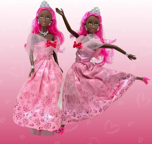 Vista 2 de Juego de muñecas de princesa para niñas, 3 muñecas pequeñas para casa de muñecas de cuento de hadas Muñecas de princesa de 11.5 pulgadas