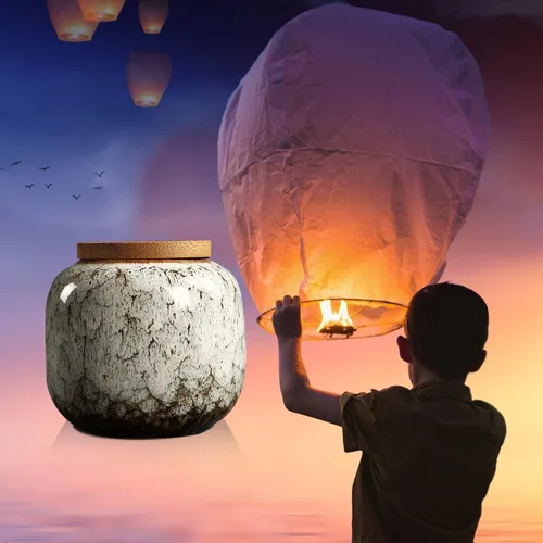 Vista 6 de Urna pequeña para cenizas humanas – Mini urna decorativa de cerámica para funeraria, urnas conmemorativas de 2.5 pulgadas para adultos, niños