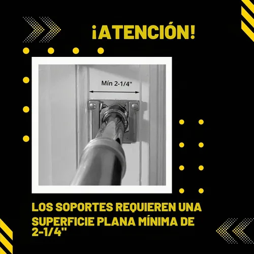 Vista 4 de DreamGYM Barra de dominadas para puerta - Barra de barbilla - Barra de apoyo oscilante