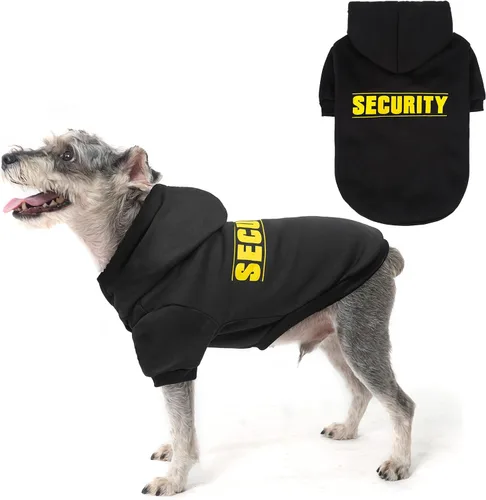 Vista 31 de SCENEREAL Sudaderas con capucha de seguridad para perros de tamaño pequeño, mediano y grande, ropa de felpa cepillada con gorro, abrigo de algodón