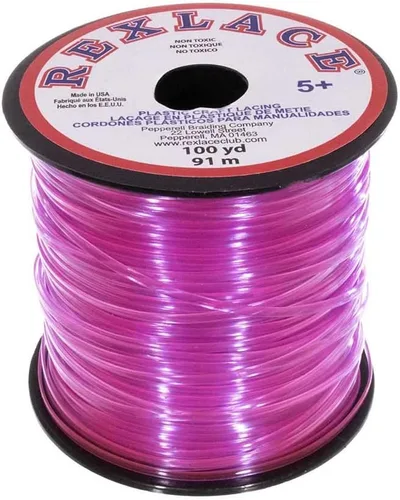 Vista 17 de Craft County Rexlace Plastic Craft Lace - Encaje para manualidades, 3/32 pulgadas (verde manzana)