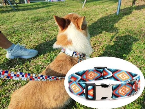Vista 5 de Collar suave y duradero para perro con hebilla metálica, collares ajustables de liberación rápida para cachorros, para perros pequeños, medianos