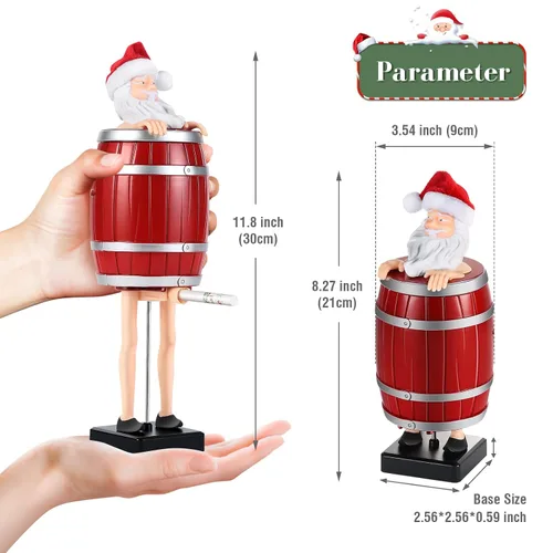 Vista 2 de Divertido Dispensador de Cigarrillos, Rellenos de Medias Navideñas para Hombres Mujeres, Porta Cigarrillos de Santa para Tamaño Rey, Estatua