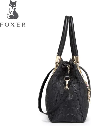 Vista 5 de Leather Handbag for Women Ladies Top Handle Tote Crossbody Shoulder Bag