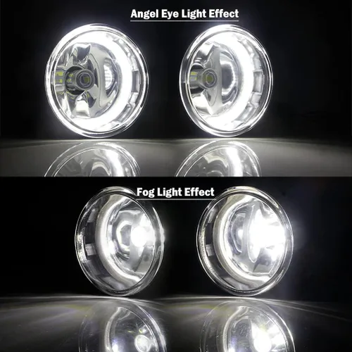 Vista 3 de Luces antiniebla con anillo de halo 2 en 1 para Honda 12-14 CR-V, 12-15 Pilot, 13-15 Accord Coupe, Crosstour, CR-Z, Acura 10-15 RDX, 13-14 ILX