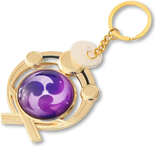 Vista 4 de Loveqiqi Genshin Impact Vision - Llavero Mondstadt Pyro, accesorios de llavero para cosplay, réplica exacta del juego