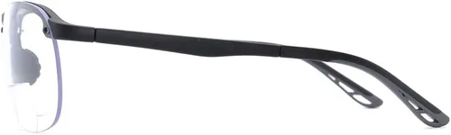 Vista 3 de VITENZI Gafas de seguridad bifocales con lectores TR90 Wrap Around Sport Safety Reading Gafas protectoras Como Negro