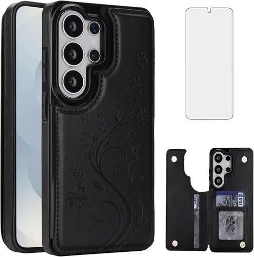 Vista 8 de Asuwish Funda de teléfono para Samsung Galaxy S26 5G con protector de pantalla de vidrio templado y tarjetero con soporte para tarjetero, soporte