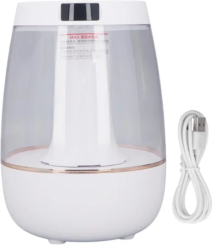 Vista 6 de Humidificadores, 3L Doble Spray Mist Humidificador de niebla fría, USB alimentado silencioso humidificador de uso esencial difusor de aceite