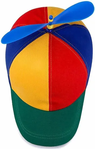 Vista 4 de MiniYoSexier Gorra de béisbol colorida, gorra de béisbol unisex de bambú con retazos de libélula de bambú, ajustable, sombrero de hélice