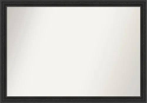 Vista 155 de Amanti Art Espejo personalizado, gran espejo de baño estrecho, espejo de pared o espejo de tocador de baño sobre el fregadero (24 x 24 pulgadas)