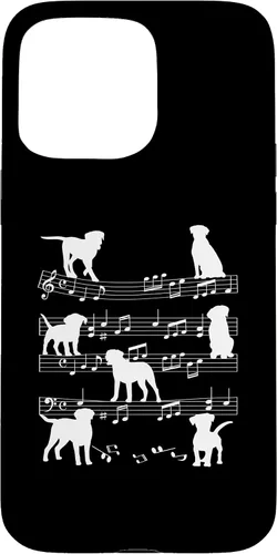Vista 31 de Musician Dog Playing On Musical Notes Music Lover Piano Case for iPhone 16