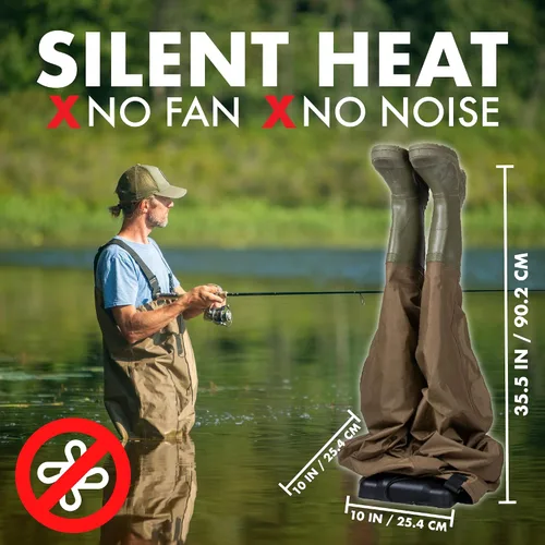 Vista 3 de Wader Boot Dryer Kit - Silent Boot Dryer with Tall Wader Extensions - Fanless Convection Dry - Helps Reduce Odor