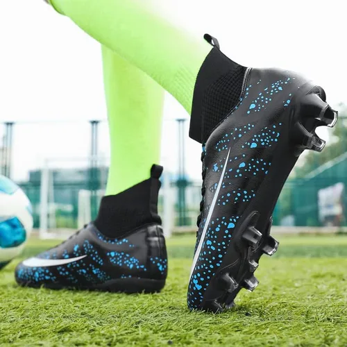 Vista 8 de Zapatos de fútbol para hombre, zapatos de fútbol de suelo sólido, zapatos deportivos ligeros para correr, césped al aire libre, cómodos