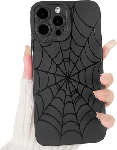 Vista 12 de Lovmooful Funda para iPhone 13 Pro Max, diseño negro, mariposas grandes Big Butterfly