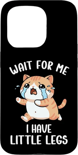 Vista 14 de Funny Short Legs Cat Meme Wait for Me, I Have Little Legs Case for iPhone 17