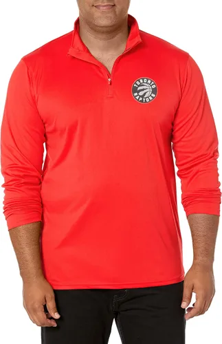 Vista 11 de Ultra Game Camiseta oficial de la NBA de manga larga con cremallera corta para hombre Gris Caliente Carbón