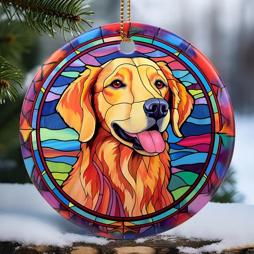 Vista 10 de Touber Adorno Navideño, Adorno de Navidad, Idea de Regalo de Vacaciones, Recuerdo Familiar, Cerámica Redonda, Intercambio de Regalos, Idea de Abeja
