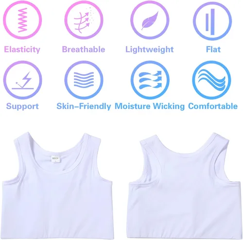Vista 4 de JARAZIN Camiseta sin mangas con cierre elástico para mujer, diseño de Tomboy FTM