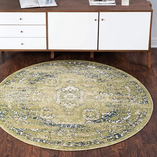Vista 21 de Unique Loom Sumter Collection Edmunds - Alfombra de área (2 pies x 6 pies, gris/marfil)