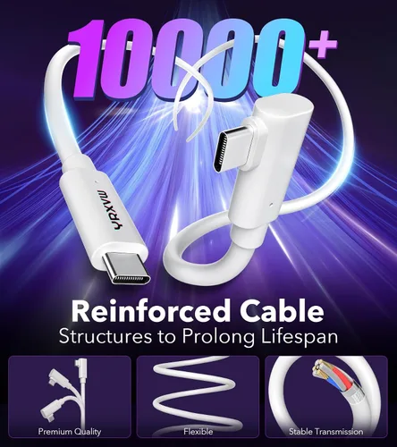 Vista 4 de YRXVW Cable de enlace de 10 pies compatible con Meta/Oculus Quest 3S, Quest 3, Quest 2/Pro, PICO 4 accesorios VR, cable de carga y cable de datos