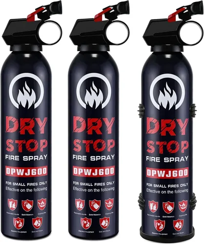Vista 12 de 1 paquete de extintores de incendios ABC Dry Chemical 1-A:10-B:C de 2.5 lb Comes With Mount Bracket, Quick Release Pull Handle,UL Listed, For Home