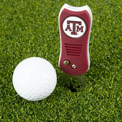 Vista 2 de Team Golf NCAA - Herramienta de divot de hoja conmutadora con marcador magnético de doble cara, presenta diseño patentado de una sola punta, causa