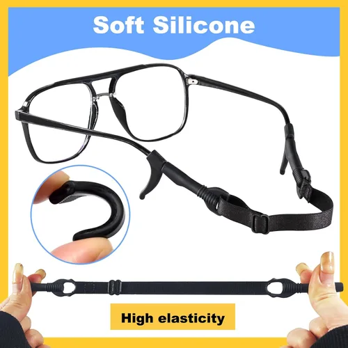 Vista 3 de SMARTTOP kids eye glass Strap with storage box No Tail sunglass Strap Eyeglass Holder Around Neck-Adjustable Eyewear Retainer
