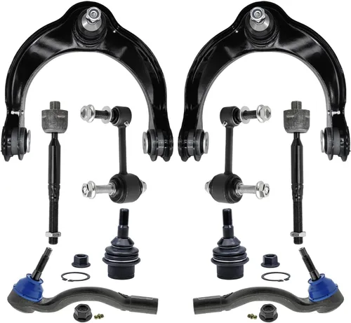 Vista 108 de Detroit Axle - Kit de suspensión delantera de 10 piezas para Chevrolet Trailblazer GMC Envoy 2004-2007 2005 2006 Soportes de brazo de control
